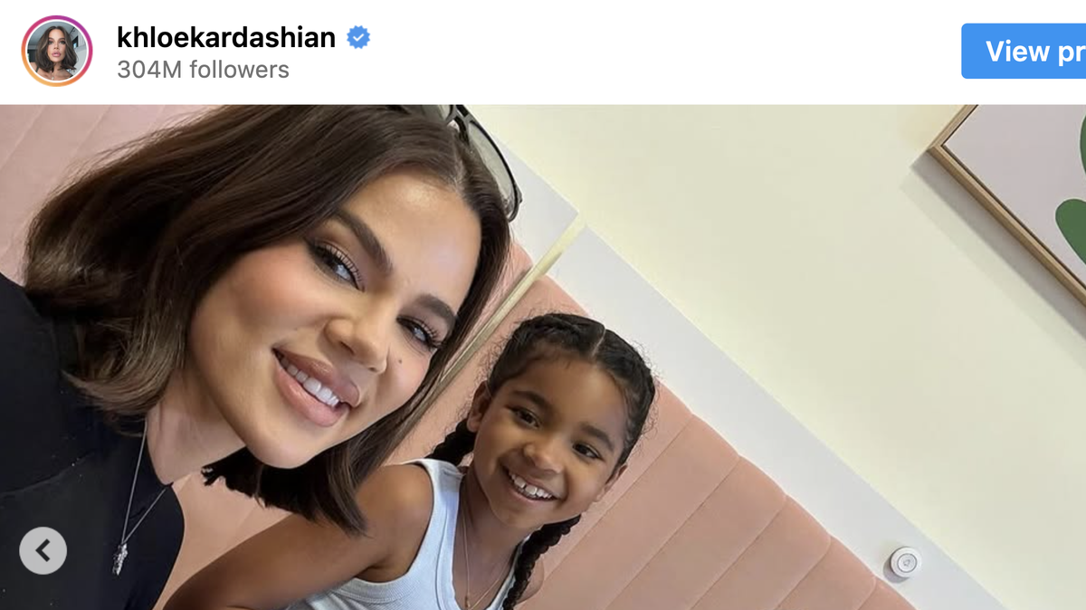 Khloe Kardashian says her daughter believes she’s married to Tristan Thompson.