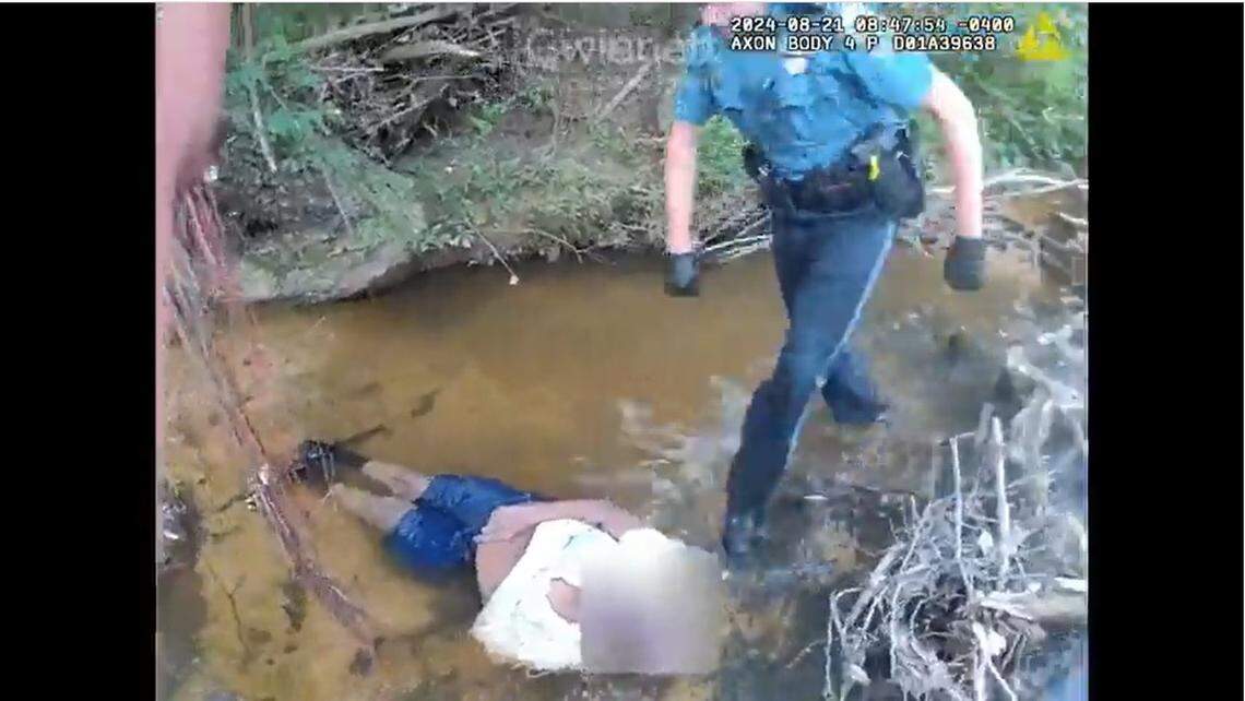 A missing 77-year-old man spent several hours in a Georgia creek near Buford before officers found him, authorities said.