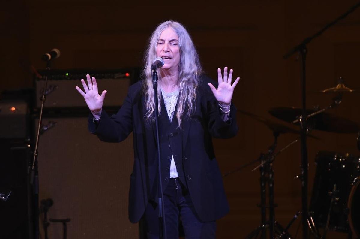 Patti Smith performs at the 31st Annual Tibet House U.S. Benefit Concert & Gala at Carnegie Hall on March 3, 2018, in New York City. Smith gave a shoutout on stage to the Marjory Stoneman Douglas students from Parkland for their activism in the wake of the Feb. 14 shootings at the school.
