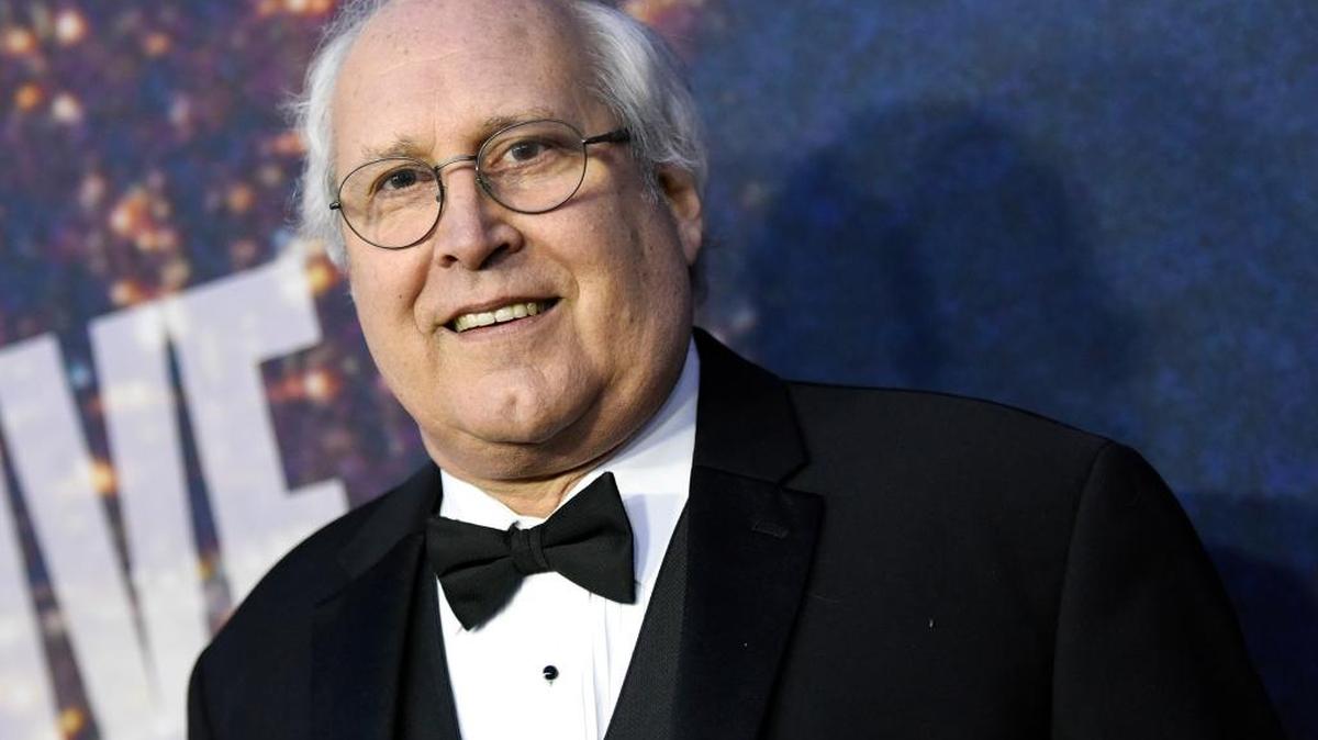 Chevy Chase, seen in this file photo, followed a car in traffic that he told police cut him off. Chase was kicked by the driver of that car after confronting him, police say.