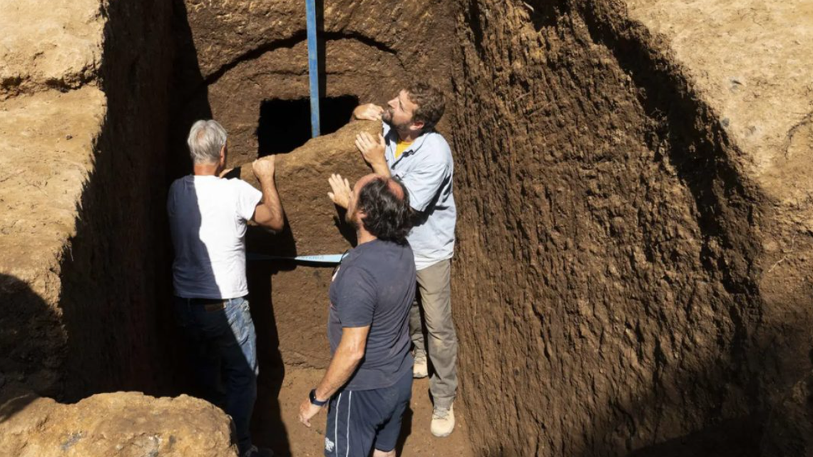 Archaeologists working at the necropolis of San Giuliano in Italy found a 2,600-year-old tomb untouched by looters, photos show.