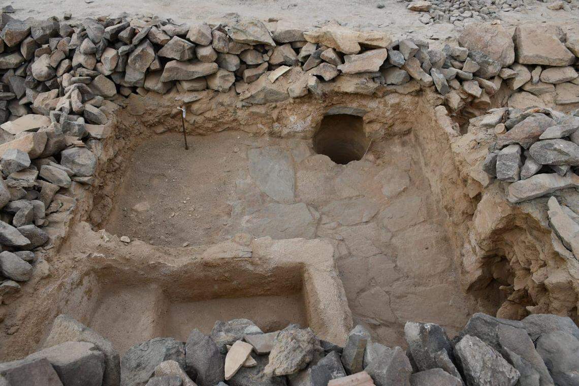 A section of the ancient mining camp found at Sukari.