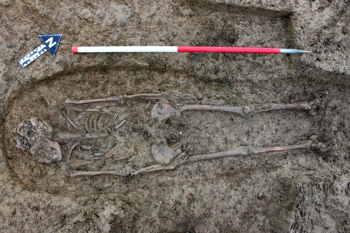 A Roman burial found at the Centre Severn site.