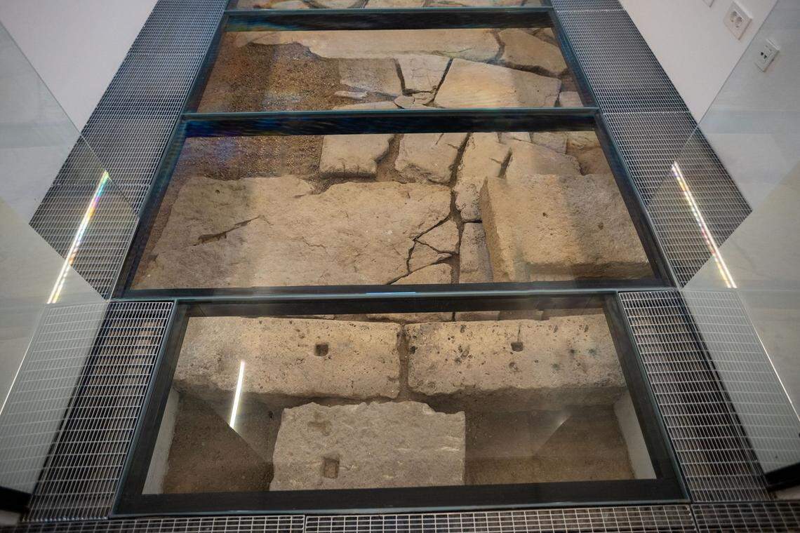 The ancient Roman theater found under Sisak city hall.