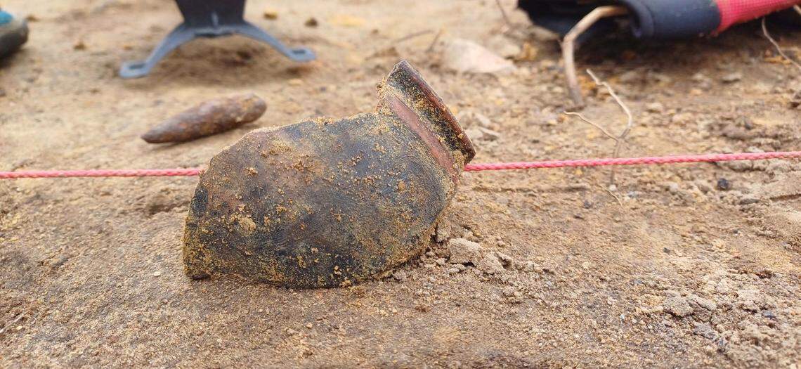 The rare Terra Rubra pot found in Haltern am See.