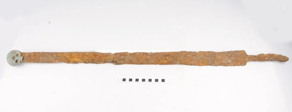 The swords were damaged by farm equipment, but X-rays show more detail.