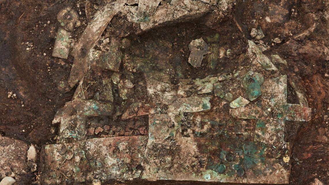 A 1,400-year-old crown found in a tomb in Gyeongju, South Korea is among recent archaeological discoveries.