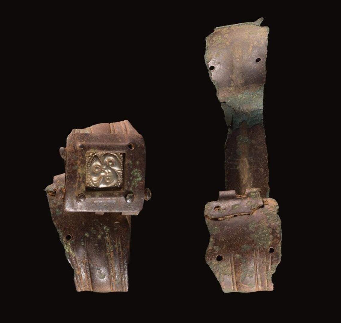 The ancient Roman bracelets found in Llanddyfnan Community, Anglesey.