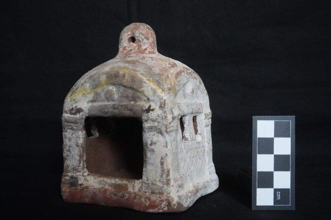 An ancient artifact found at the Saqqara site.