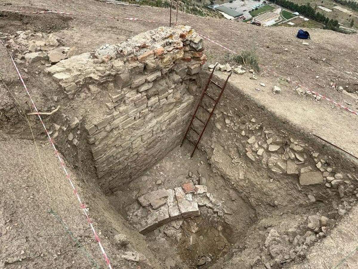 One of the structures unearthed at Halaesa Arconidea.