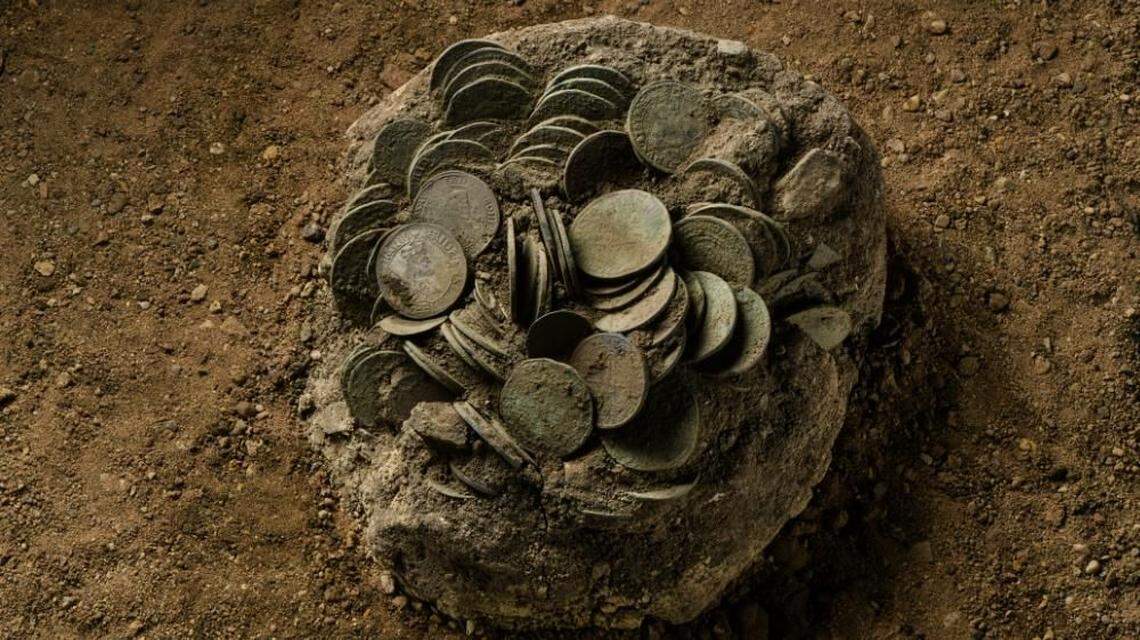 The 350-year-old stash of coins found in Wettin.