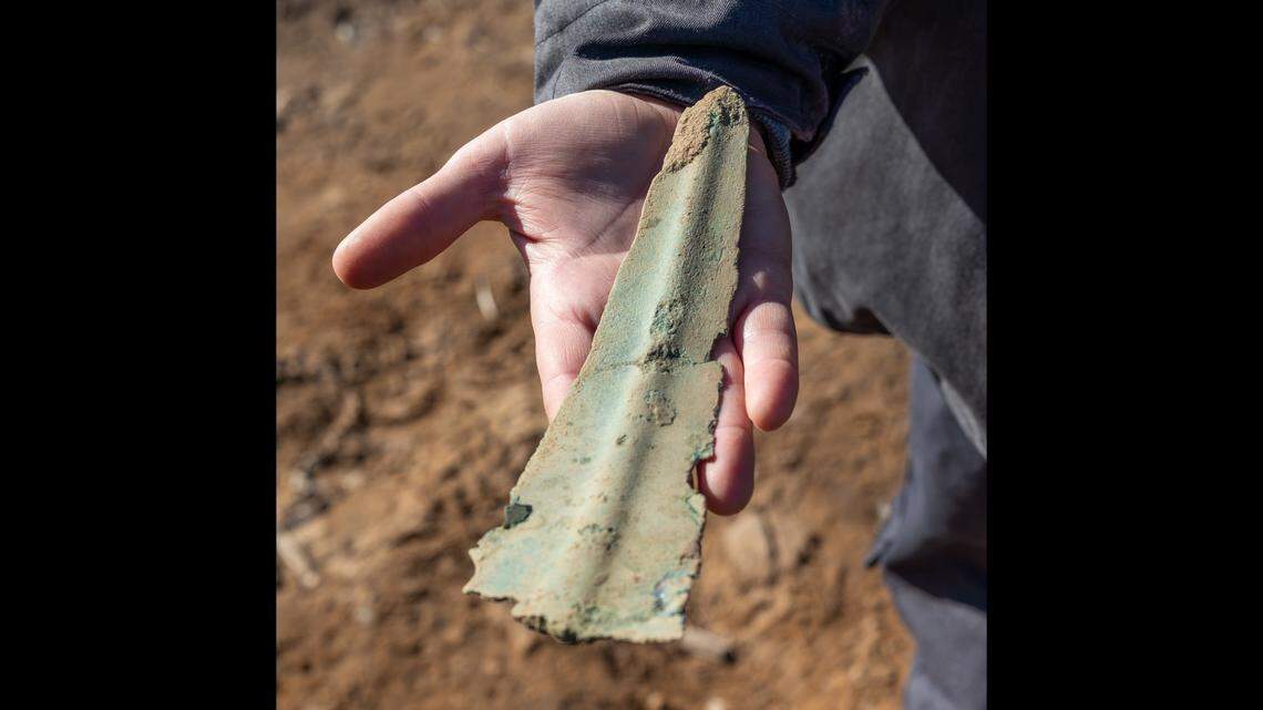 The metal detectorist found shards of the daggers back in 2017, gaining the attention of archaeologists and researchers.