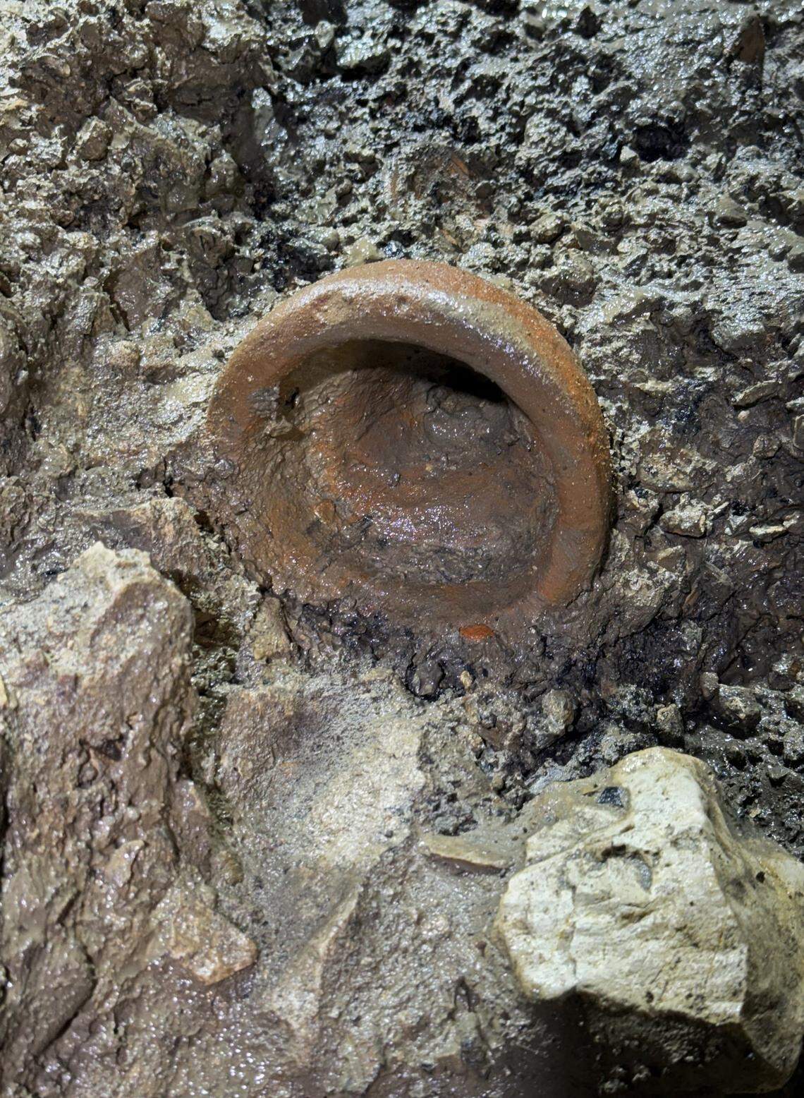 An ancient Greek incense burner found at Pertosa-Auletta Caves.