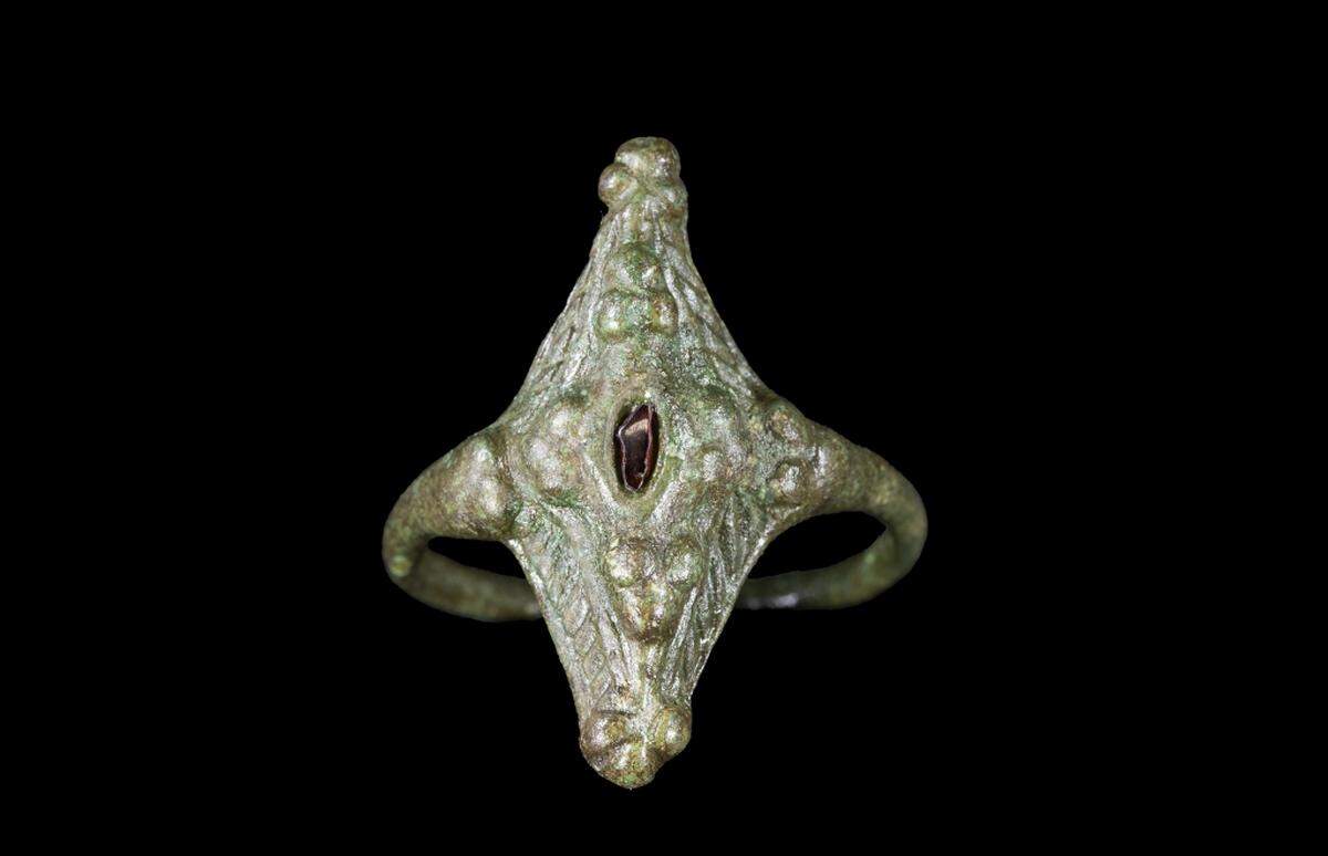 The 1,000-year-old Pictish ring after being cleaned.