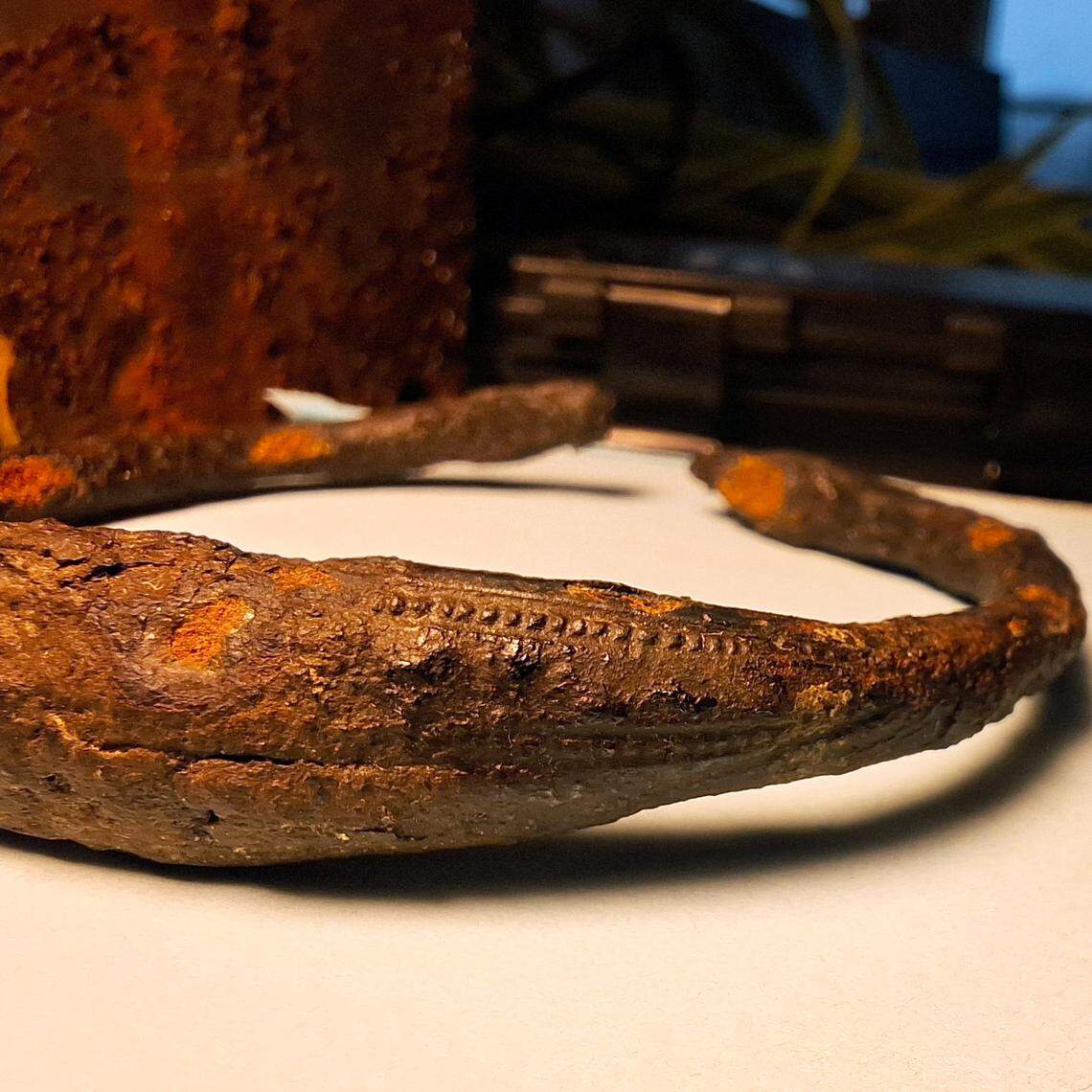 A close-up photo shows the Viking armband found in Öland.