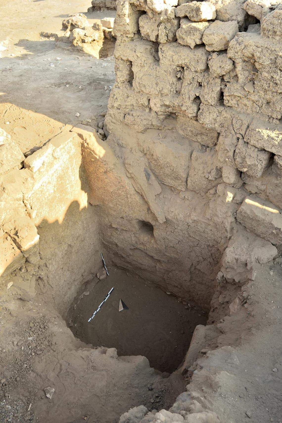 One of the 2,500-year-old tombs found near Ramesseum Temple.