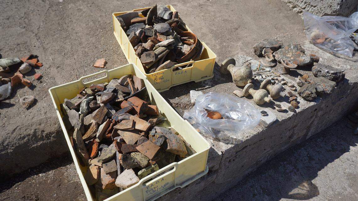 More 1,800-year-old artifacts found in the well.