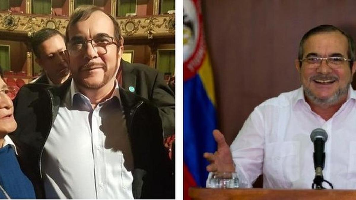 Rodrigo Londoño, also known as Timoleon “Timochenko” Jimenez, lightened his hair and trimmed his beard. In the image on the right, taken in August 2016, he had dark hair and a beard.