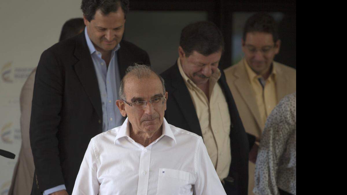 
The head of Colombia's government negotiation team: On Monday, Humberto De la Calle said the military will keep fighting until a ‘verifiable and durable’ bilateral ceasefire is negotiated.



