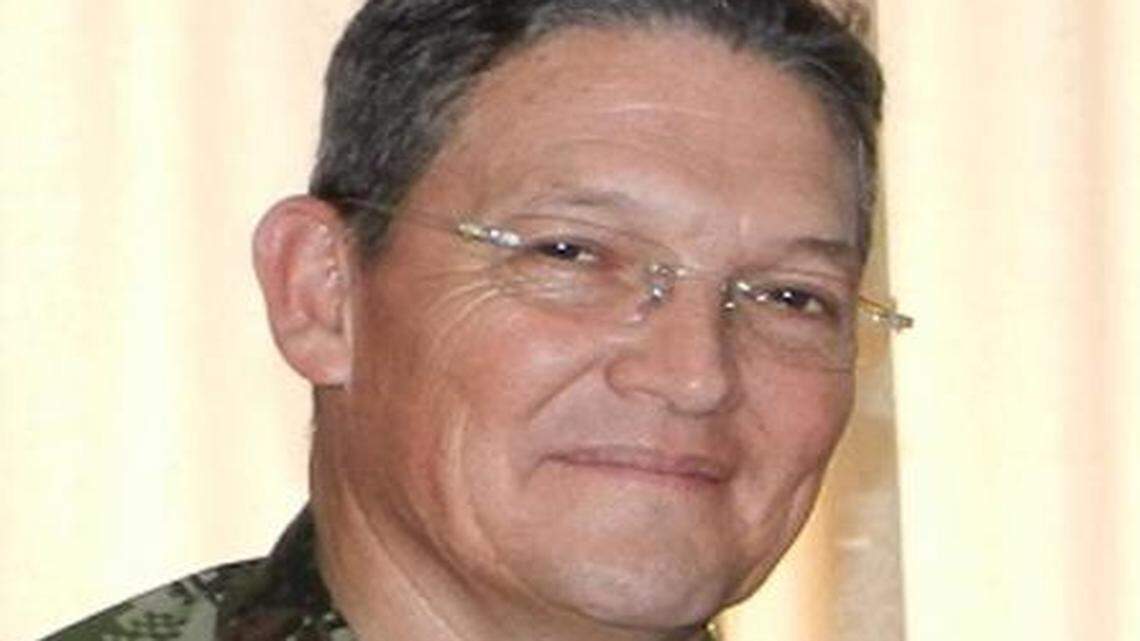 
This Aug. 15, 2014 photo released by Colombia's Army press office shows Colombian Army Gen. Ruben Dario Alzate in Colombia. Colombian President Juan Manuel Santos suspended peace talks with the South American nation's largest rebel group after Alzate was taken captive on Sunday, Nov. 16, 2014.
