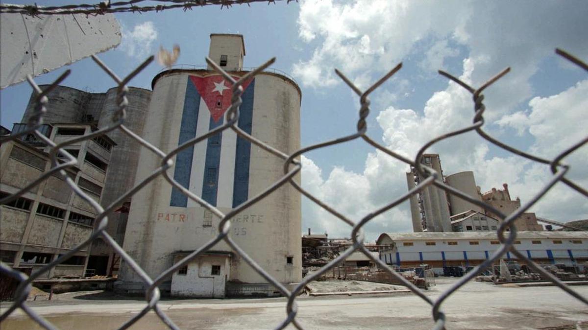 This July 31, 1996 file photo shows a nationalized cement factory in Mariel, Cuba, which was once owned by Lone Star Industries of Connecticut.