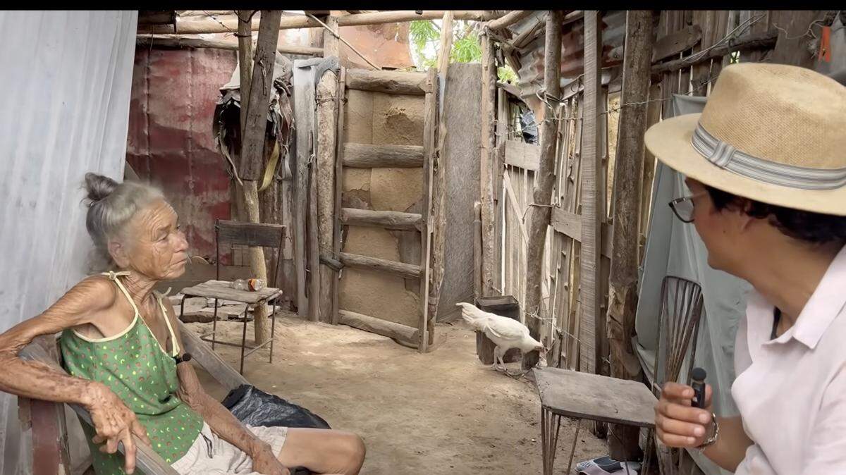 Screenshot of a video published by Santiago de Cuba Catholic Priest Leandro NaungHung (right) showing the needs of his congregation in the aftermath of Hurricane Melissa.