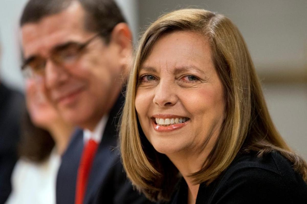 Josefina Vidal, director general of the U.S. Division of Cuba’s Ministry of Foreign Affairs, attends a negoating session with the United States in this file photo.