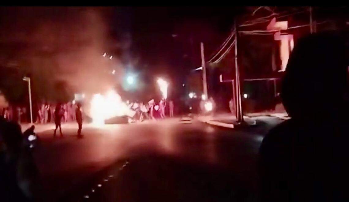 Protesters in Cuba set fire to Communist Party building; one person shot