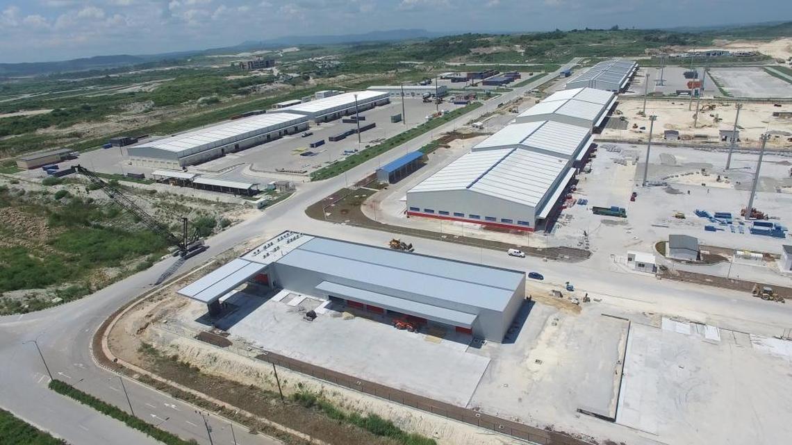 Warehouses were among the first structures to be built in the Mariel ZED. Many of them have solar panels on the roofs.