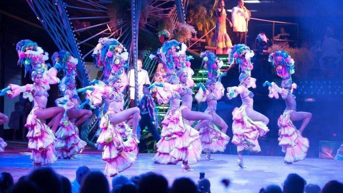 Tropicana dancers.