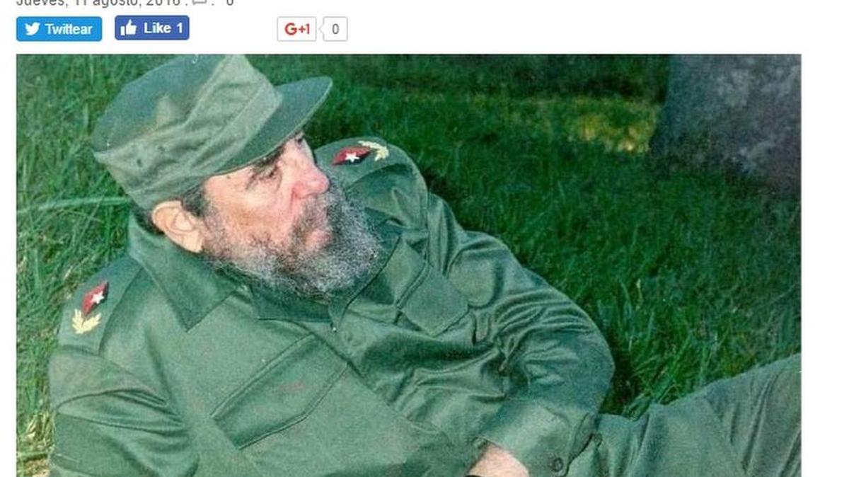 Screenshot of Cuban newspaper Escambray.