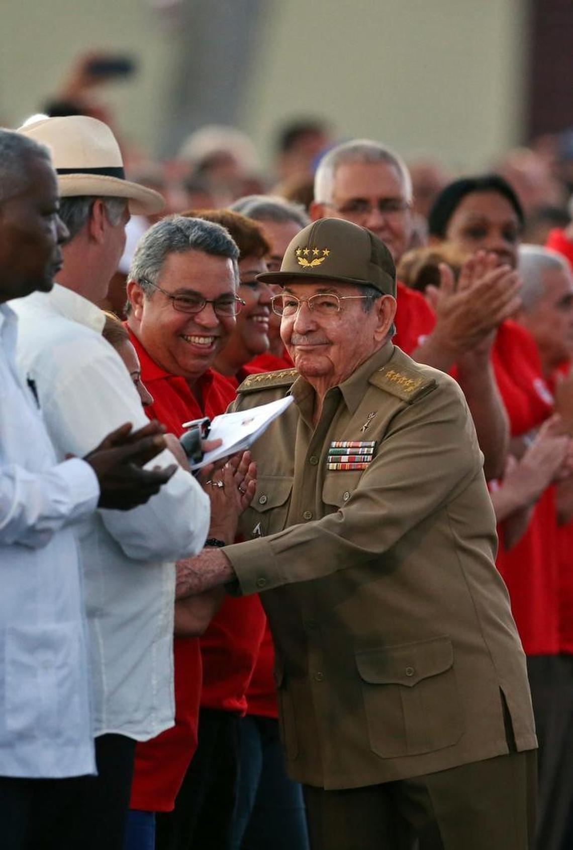 Cuban leader Raúl Castro takes part in an event celebrating Revolution Day in Pinar del Río on July 26, 2017.
