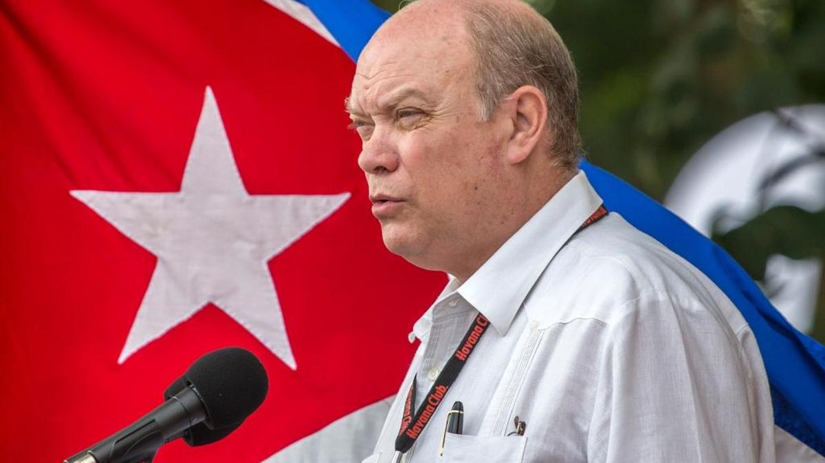 Rodrigo Malmierca, Cuba’s minister of foreign trade and investment, makes the opening speech for the 34th Trade Fair in Havana, Cuba.