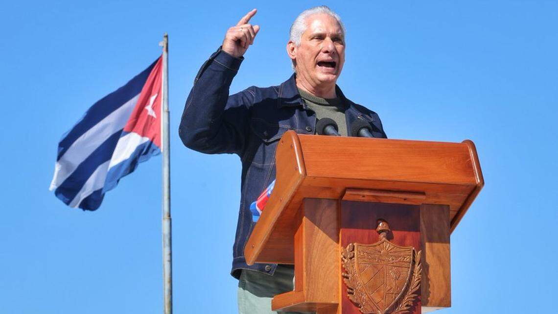 Cuba leader Miguel Díaz-Canel says he would not step down despite U.S. demands