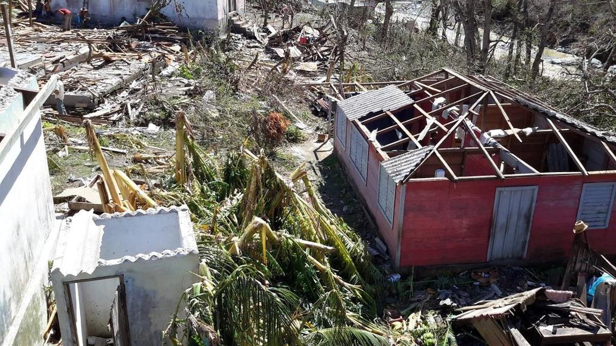 Pictures of damage caused by Hurricane Matthew in Maisí, Cuba.