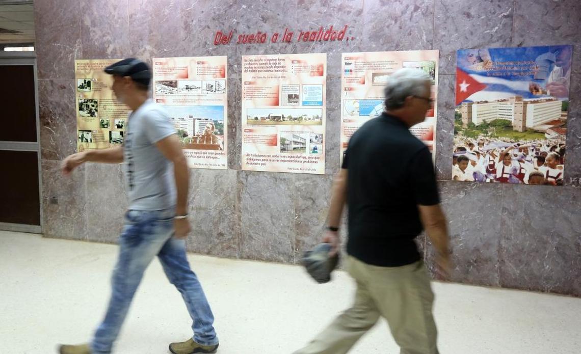 The Spanish slogan on the wall at Cuba’s Center for Genetic Engineering and Biotechnology reads: “From dream to reality.”