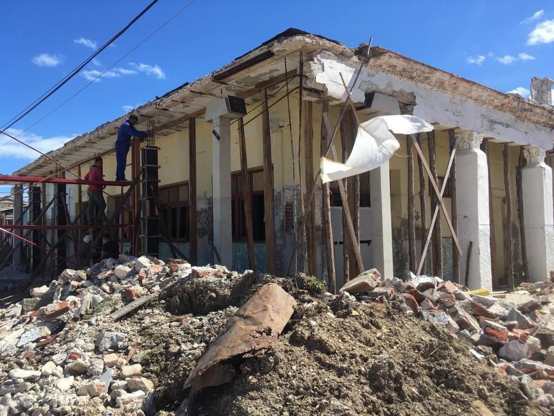 Rebuilding is underway at Isabela de Sagua in Villa Clara province