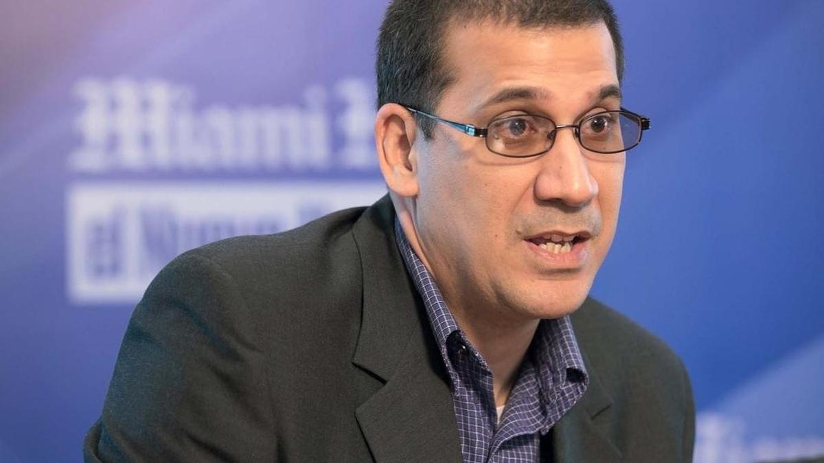 Cuban dissident leader Antonio G. Rodiles during a meeting with el Nuevo Herald.