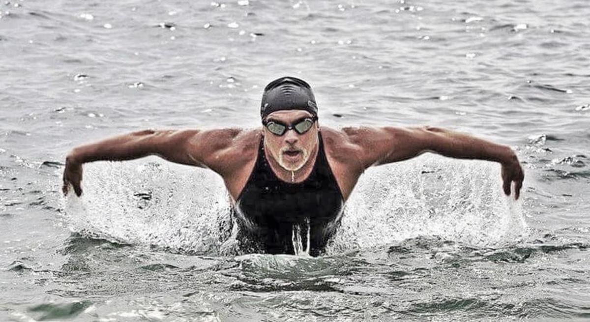 Nino Fragueles during a test swim.