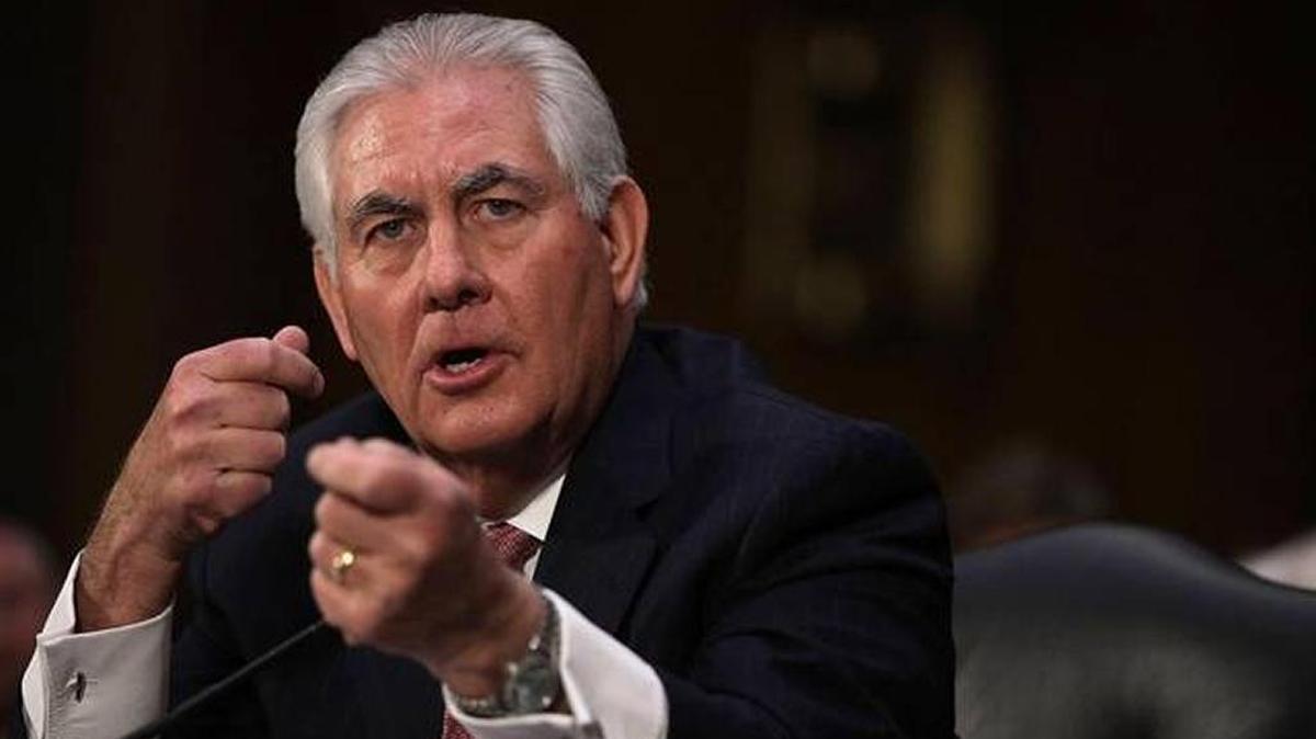 Rex Tillerson, president-elect Donald’s Trump’s nominee for secretary of state, during his confirmation hearing in Washington before the Senate Foreign Relations Committee.