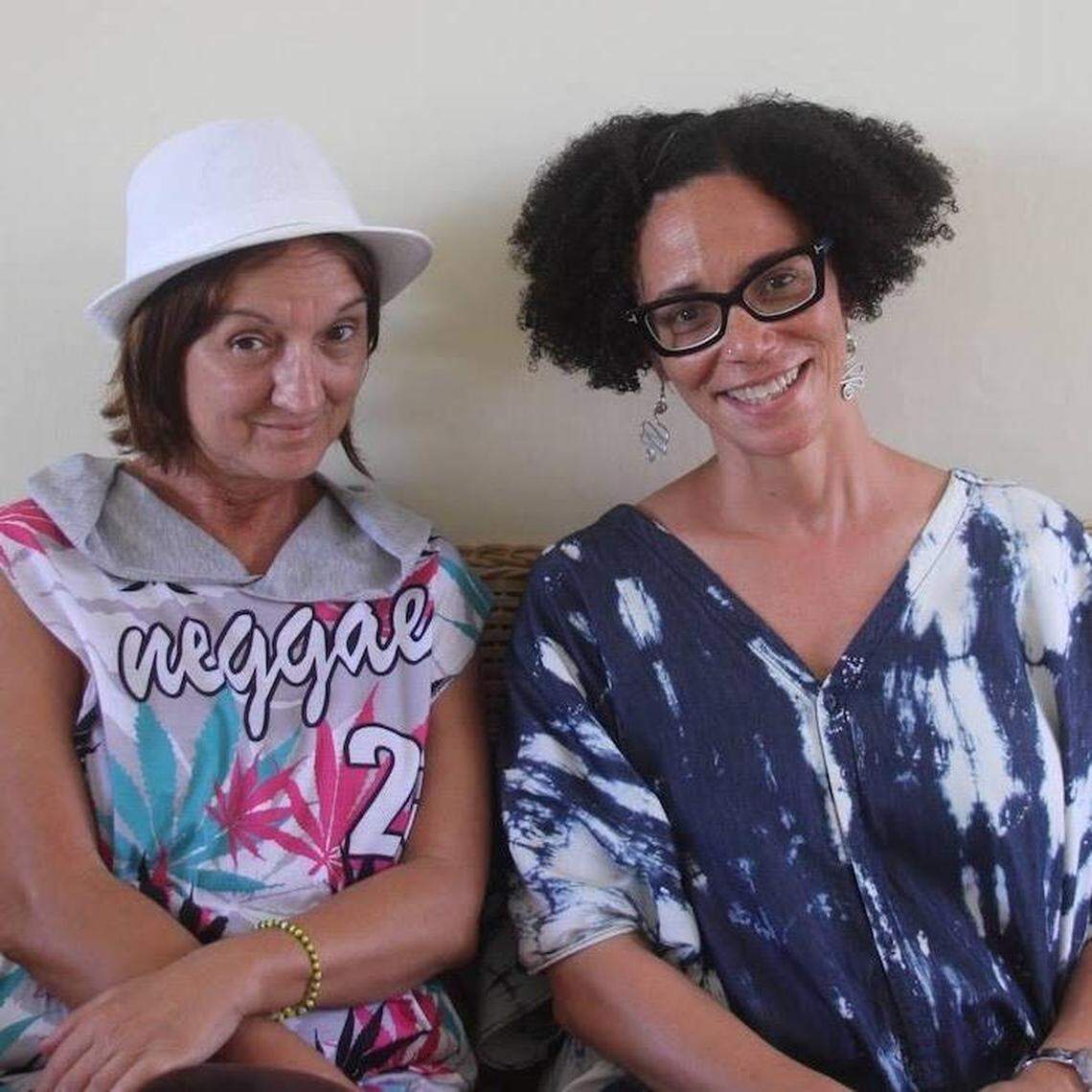 Sandra Ceballos (left) and Coco Fusco.