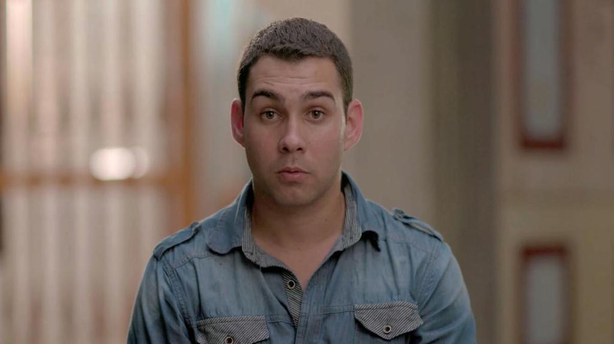 Elián González, now 23, answers questions from filmmakers.