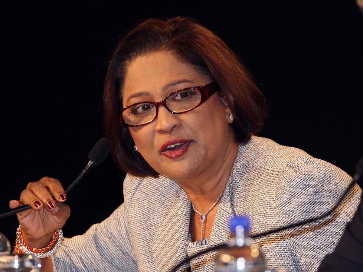 Former Prime Minister of Trinidad and Tobago Kamla Persad-Bissessar.