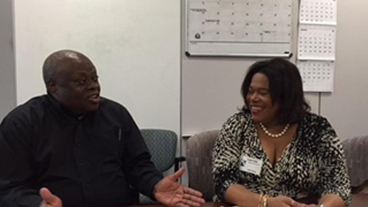 U.S. Virgin Islands Governor Kenneth Mapp on Monday with Tourism Commissioner Beverly Nicholson-Doty discussing the various initiatives he is pushing in the U.S. territory.