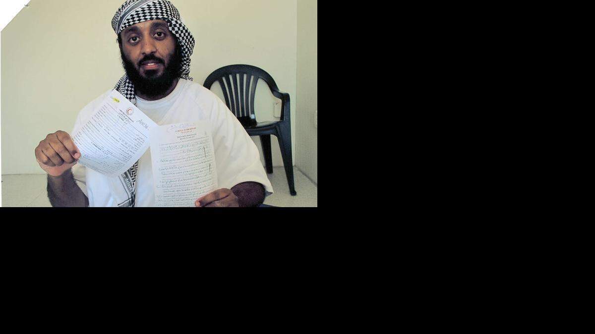 
Ramzi bin al Shibh posing for the International Red Cross.
