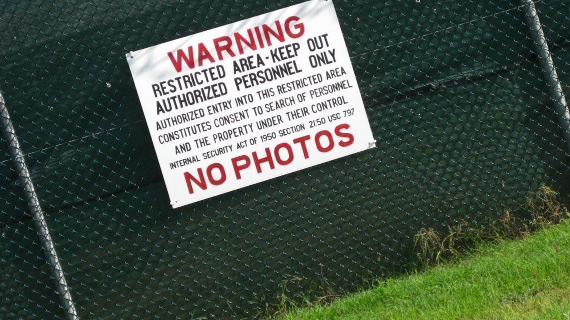 Opaque netting blocked the view inside the residential area of Camp Echo on Nov. 8, 2011 in this photo that was approved for release by the U.S. military.