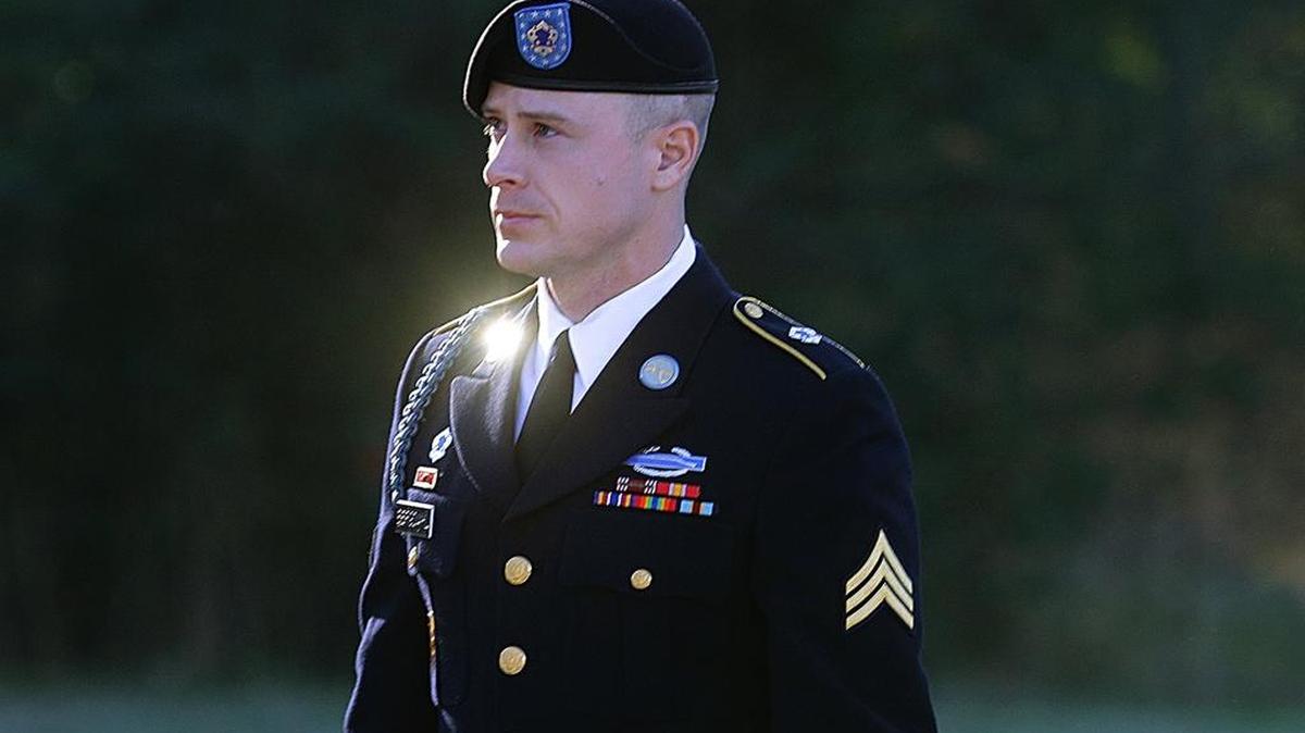 In this Jan. 12, 2016, file photo, Army Sgt. Bowe Bergdahl arrives for a pretrial hearing at Fort Bragg, N.C. Bergdahl, a former prisoner of war accused of endangering his U.S. comrades by walking off his post in Afghanistan is asking President Barack Obama to pardon him before leaving office. White House and Justice Department officials say Bergdahl submitted the clemency request. If granted, it would allow Bergdahl to avert a court-martial trial scheduled for April. He faces charges carrying a maximum penalty of life in prison.