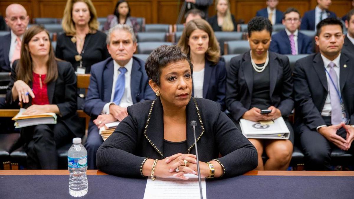 Attorney General Loretta Lynch prepares to testify on Capitol Hill in Washington, Tuesday, Nov. 17, 2015, before the House Judiciary Committee hearing: “Oversight of the United States Department of Justice.”
