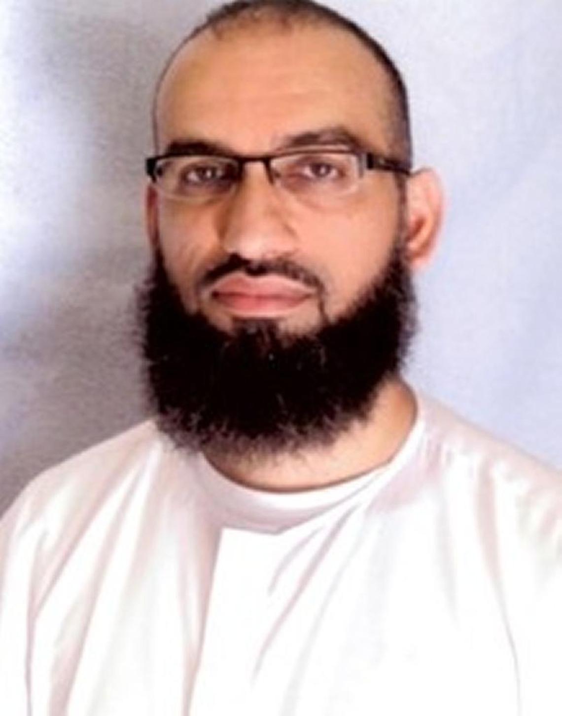 Ammar al Baluchi posing for the International Red Cross in 2016.