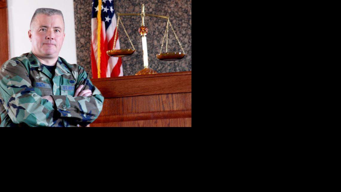 
Air Force Col. Vance Spath is the military judge presiding at the accused USS Cole bomber’s trial at Guantánamo Bay, Cuba. He is also chief of the Air Force judiciary.
